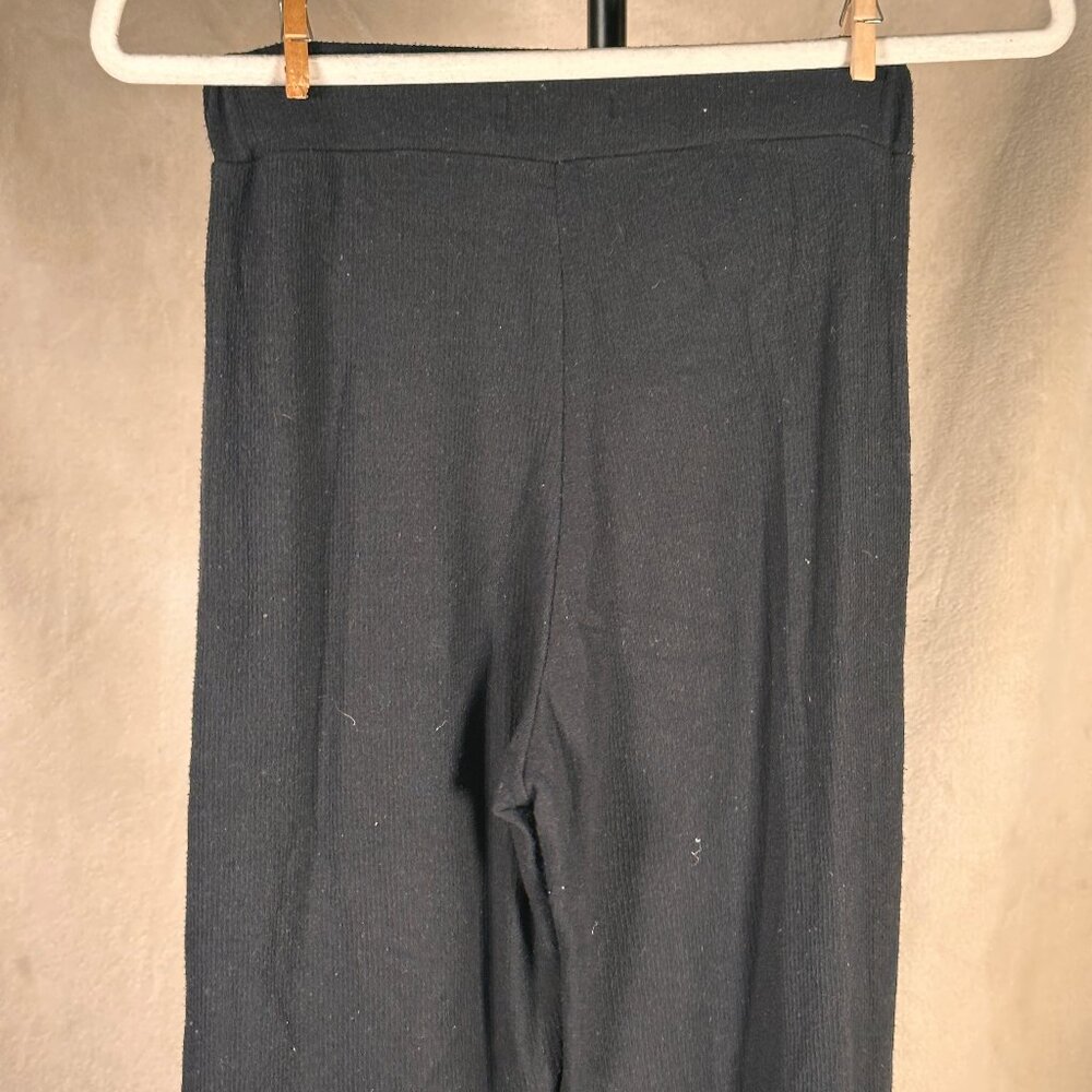 Dark Gray Ribbed Knit Pants Size M